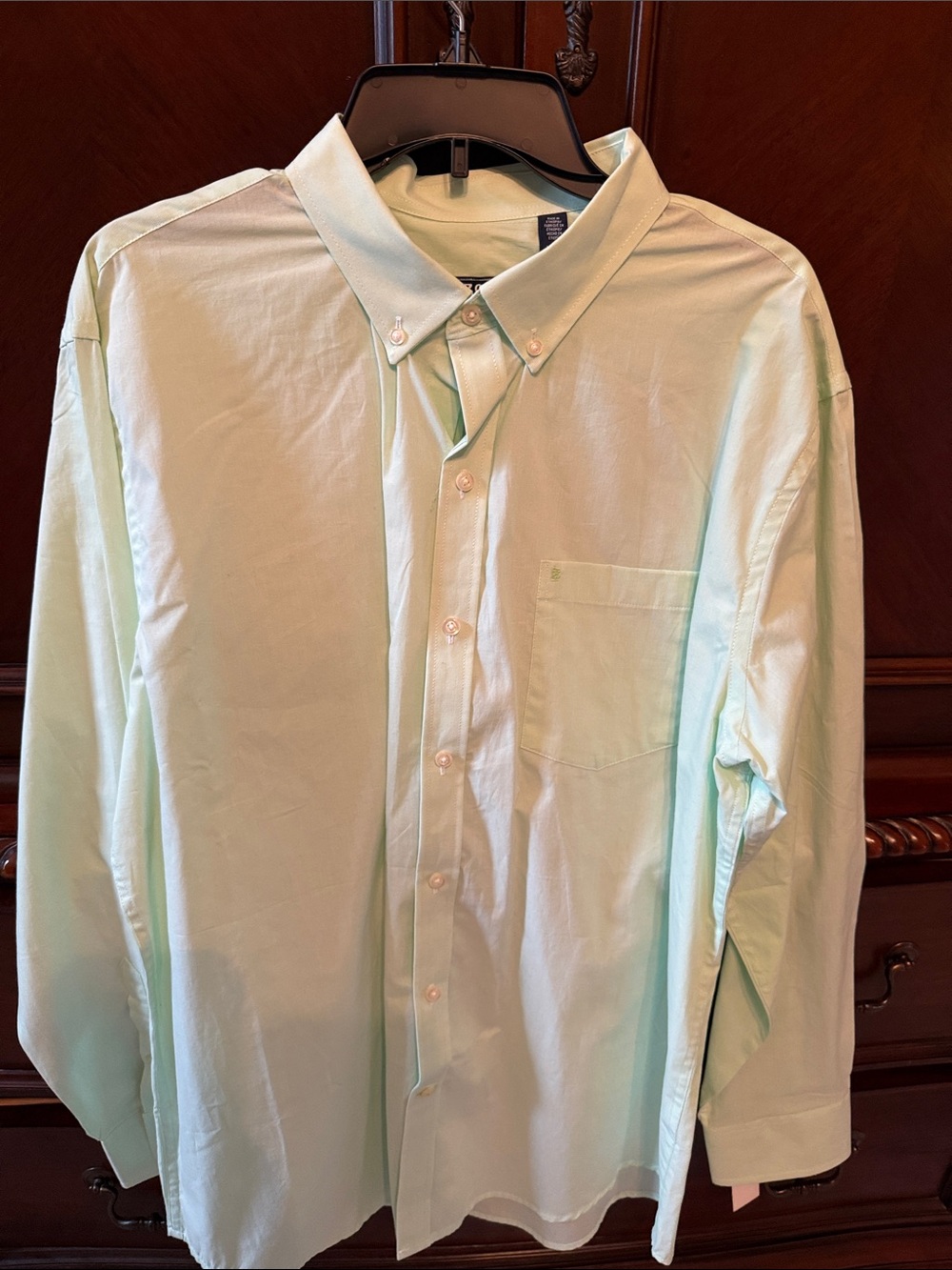 Izod Light Mint Green Button-Down Shirt X-Large NWT